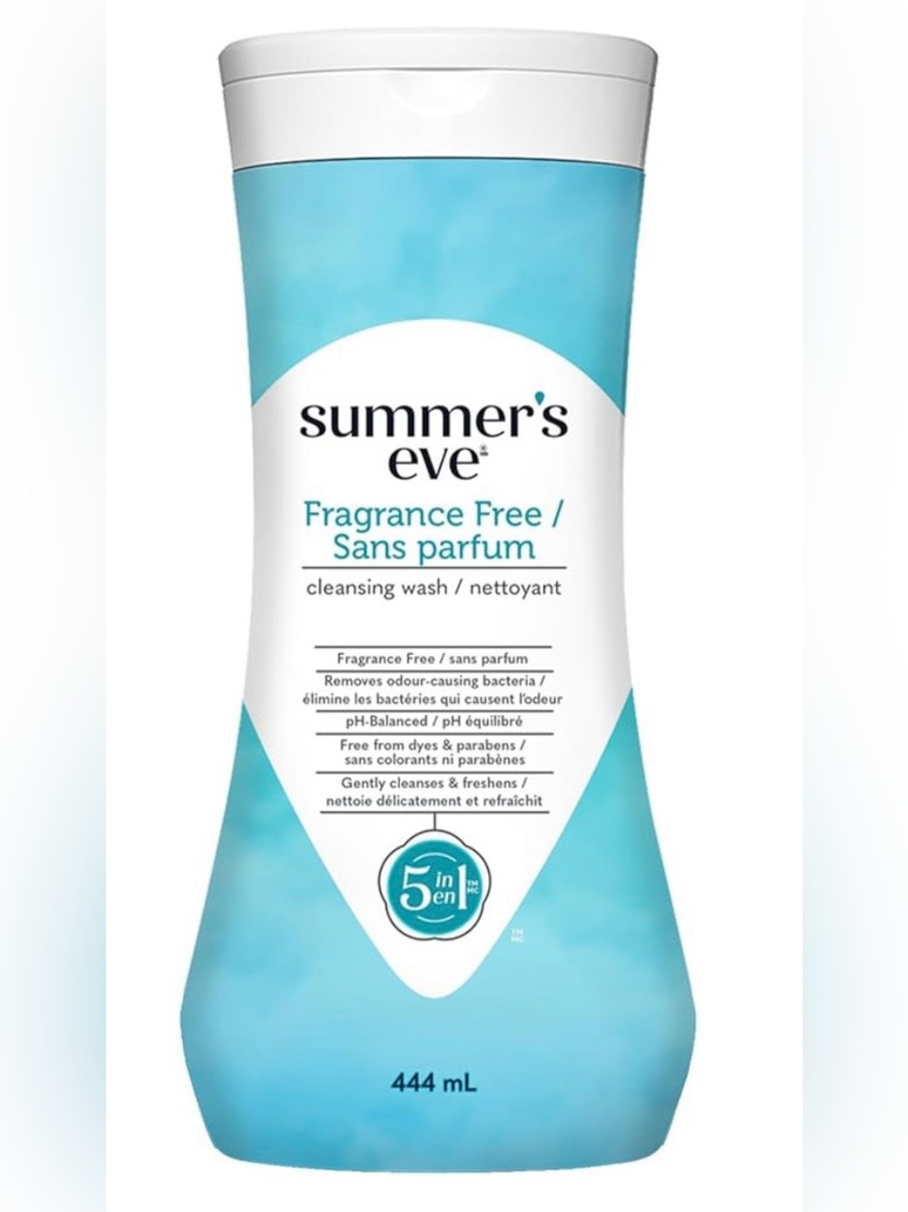 Summer's Eve Feminine Cleansing Wash, 5-in-1, Fragrance Free, 444 ml NWOT